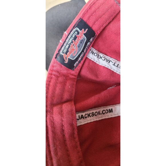 Barrett Jackson Men's Hat Cap Red Adjustable Embroidered Logo - Picture 7 of 7